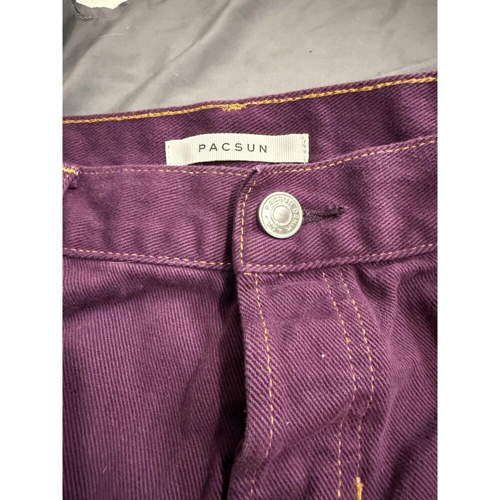 PacSun Womens 28 Purple Straight‎ Low Rise Denim 5 Pocket Casual Regular Fit - Picture 3 of 6